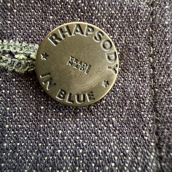 Vintage Carol’s Denims Lightweight Denim Shacket XL Dark Blue Green Vintage - Picture 8 of 12